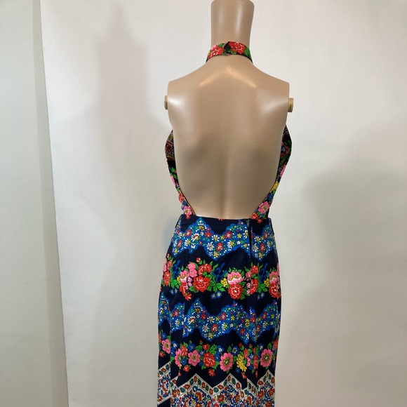 60’s Backless Bohemian Maxi - Picture 5 of 7